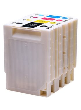 适用爱普生WF-6593墨盒EPSON WF-6093墨袋WF-8593 8093打印机T7531黑色墨水盒T7532 7533 7534颜料墨盒维护箱