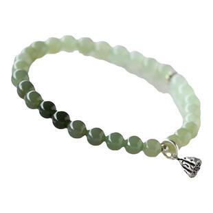 和田玉手串冰晴水晶玛瑙翡翠玉石渐变手链散珠子吊坠黄金项链手镯