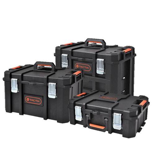 拓为堆叠组合式工具箱重型模块化多功能大号工业车载拉杆箱抽屉箱