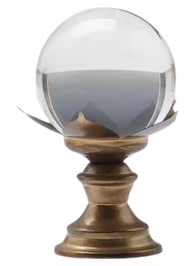 简约现代水晶球风水摆件