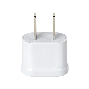 圆插转扁电源转换器双圆孔欧标插头转两扁脚美标国标电源转换插头