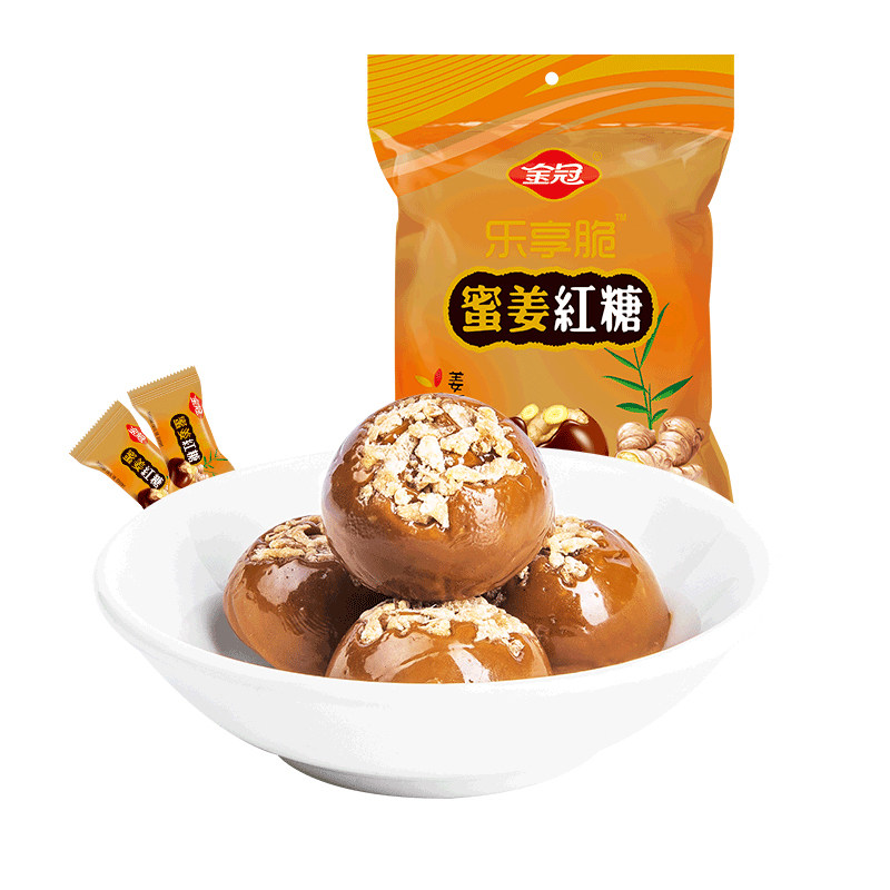 金冠优品蜜姜红糖姜糖硬糖姜汁糖果零食休闲独立小包装解馋办公室