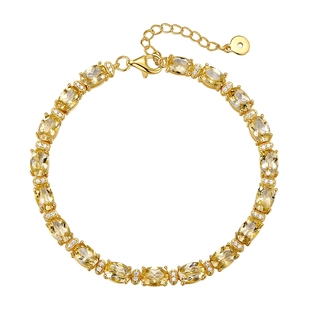 ILCO尤珂「花彩绫」S925银天然多色彩宝石榴石黄水晶手链/项链女