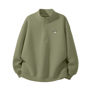 JEEP吉普春季卫衣男款超好看半开拉链长袖男休闲运动宽松男装外套