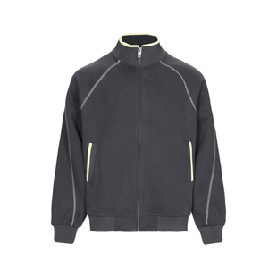 Dream made美式哈苏线立领开衫卫衣男秋冬季重磅休闲运动外套男生