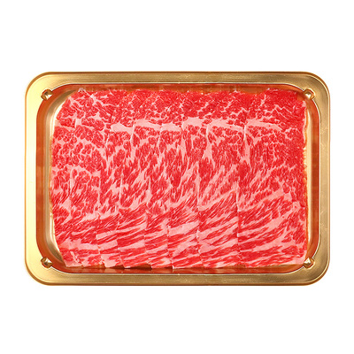 澳洲和牛m8m9上脑片肥牛肉卷雪花牛肉火锅寿喜烧烤肉片官方旗舰店