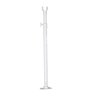 Y型弹簧伸缩竖杆 阳台晾衣杆支撑杆 衣橱衣柜挂衣杆支架 不含横杆