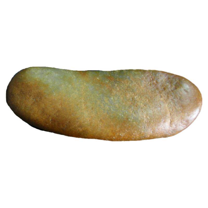 纯天然籽料原石和田玉洒金皮摆件