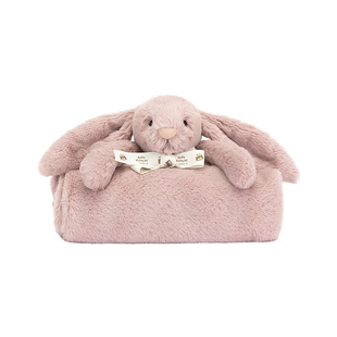 英国Jellycat致臻害羞罗莎邦尼兔毯子新生儿礼盒柔软安抚礼物