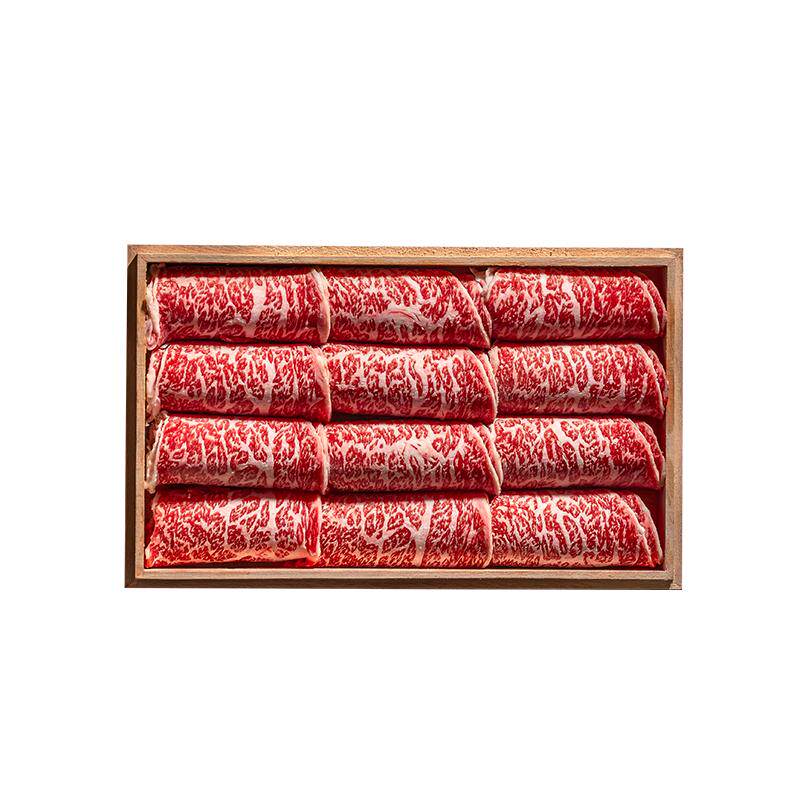 澳洲m9腹心肉卷火锅肉卷木盒装