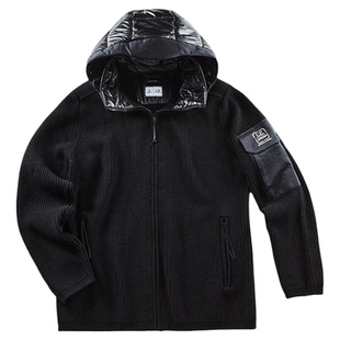 SPYDER蜘蛛C.P联名限量秋冬男子100%羊毛面料拉链毛衣CP25FW301M