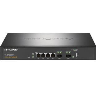 普联TP-LINK TL-ER2260T万兆2光口有线路由器千兆4网口企业多WAN带宽叠加VLAN多网段AC防火墙上网行为管理USB