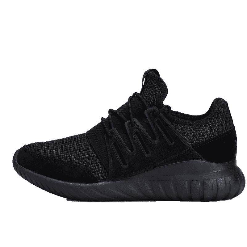 Adidas/阿迪达斯正品男鞋TUBULAR三叶草小椰子全黑休闲鞋CQ1412