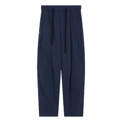 HEA 复古休闲长裤男国潮阔腿宽松工装风通勤直筒长裤拼接男女同款