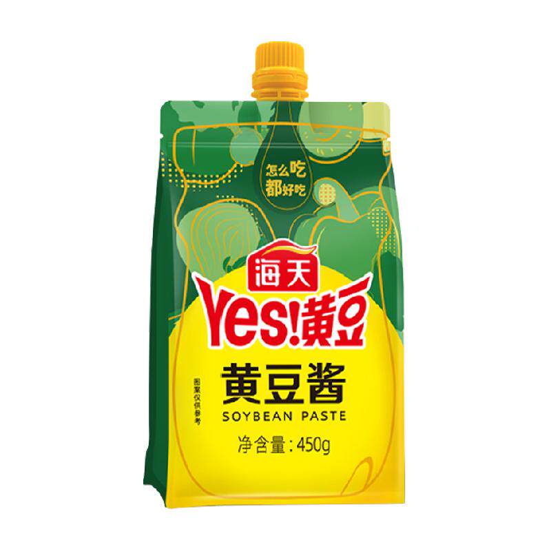 海天黄豆酱450g挤挤装方便易收纳炒菜拌饭厨房搭档