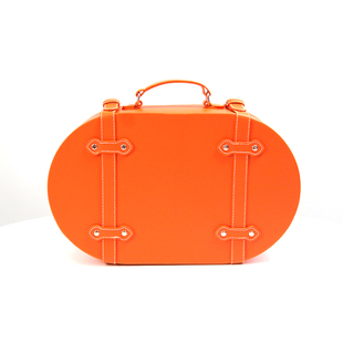 2024情人节交房箱皮质手提枪炮婚庆伴娘伴郎礼物收纳茶叶红酒礼盒