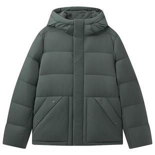 AIGLE艾高男款羽绒服户外防风保暖鹅绒外套秋冬季连帽羽绒衣防寒