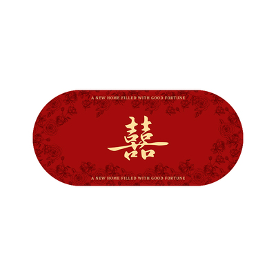 结婚床边地毯卧室清爽无毛好打理