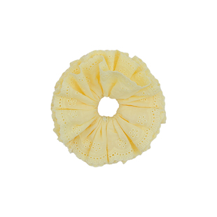 氛围感小鸡黄大肠发圈饱满蕾丝头花发绳发饰高级感明媚皮筋头绳女