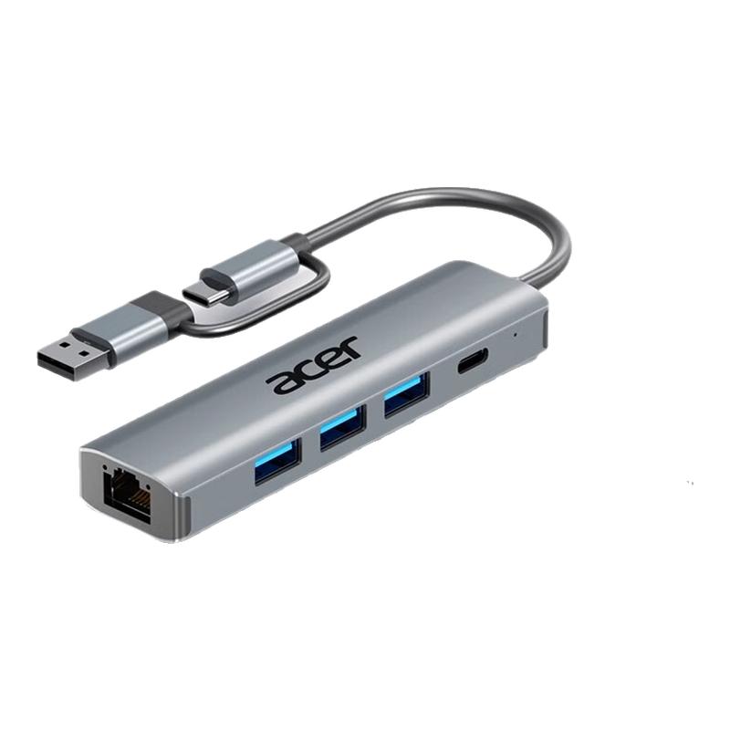 宏碁拓展坞typec扩展hdmi投屏转换usb3.0分线器hub集线器雷电网线多功能接口转接头笔记本电脑iPad千兆网口