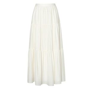 伊芙丽outlets店淡人法式气质蛋糕半身裙女春夏高腰显瘦飘逸A字裙