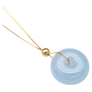 s925纯银项链定位针式链加长盒子十字链穿平安扣圆珠可调节锁骨链