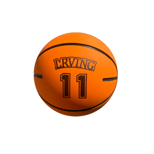 弹力球橡胶空心免充气球儿童亲子互动球星数字迷你小篮球益智玩具