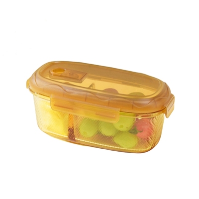 出口日本大容量微波炉加热专用保鲜盒带盖玻璃饭盒分隔式午餐盒