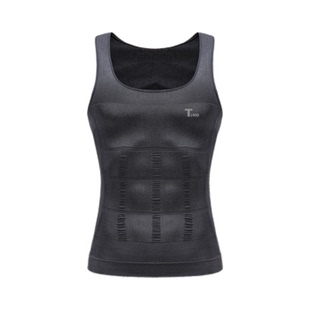 男士塑身衣收腹背心男束胸束身束腰藏肉神器健身运动加压紧身衣