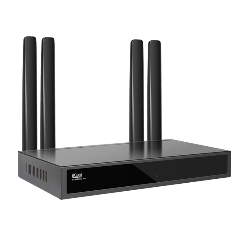 爱快千兆网络路由器企业级2.5g无线WiFi6高速家用ax6000宽带叠加聚合wanlan切换Mesh组网全屋覆盖Y6000G Pro