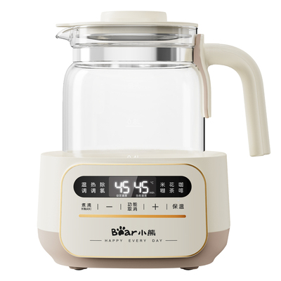恒温全玻璃热水壶小熊养生壶