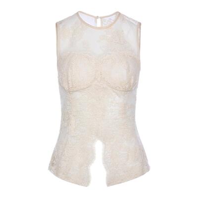 ROCHAROMMA 2026春夏新款蕾丝修身背心女设计感精致甜美裸色上衣