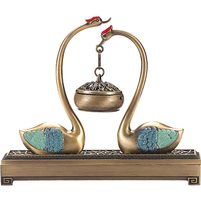 天鹅湖悬挂吊炉檀香炉沉香熏香炉家用室内盘香炉香薰炉茶道摆件