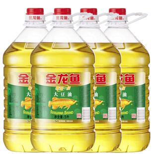 金龙鱼大豆油5L*4桶豆油20升家用食用油一级色拉油商用整箱批发