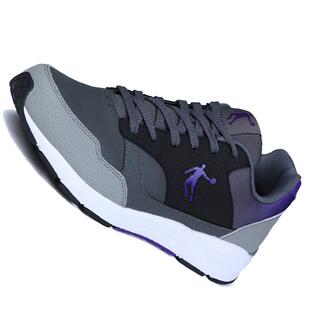 乔丹复古男鞋紫色绒皮面防水低调运动鞋舒适跑步鞋正品旅游波鞋子
