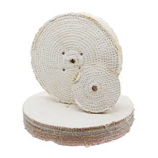 不锈钢抛光轮150/200/250/300/400单层麻轮剑麻轮抛光布麻布压轮