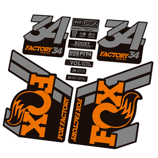 2020款FOX 34前叉贴纸山地车单车贴定制狐狸防水狐狸factory
