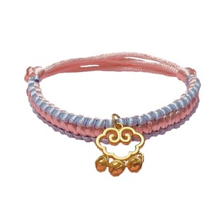 猫饰品宠物项圈狗项链手工编织红绳猫围脖招财铃铛小型犬猫项圈