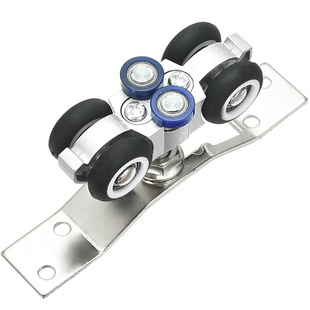 木门折叠门五金配件全套推拉门移门滑轮隔断门屏风万向吊轮吊轨