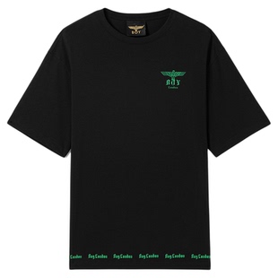 【夜光logo】BOYLONDON春夏情侣款字母印花潮牌休闲短袖T恤N01908