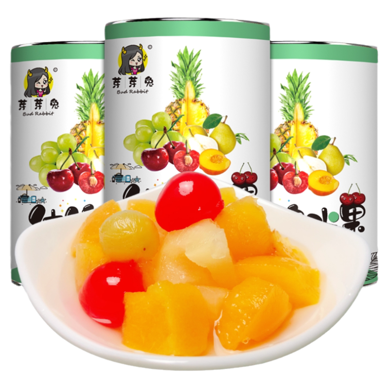 糖水什锦罐头6罐X425g正品整箱新鲜杂果水果罐头水果捞午后零食