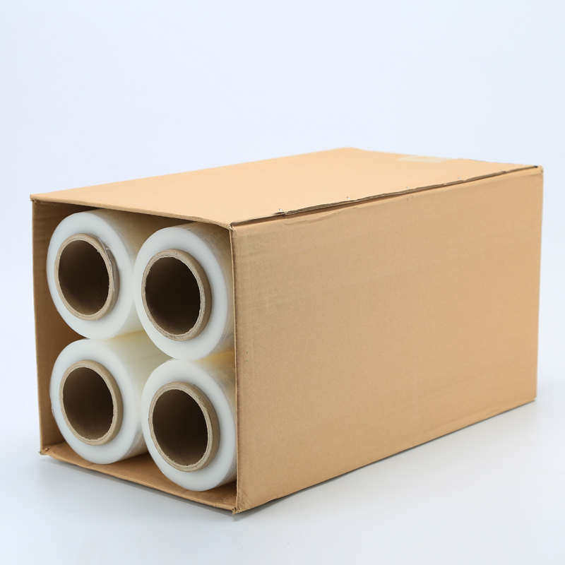 缠绕膜50cm宽拉伸膜pe塑料薄膜包装膜工业商用保鲜膜大卷打包围膜