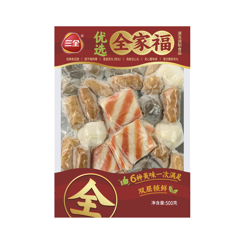 三全全家福火锅丸子甜不辣鱼豆腐