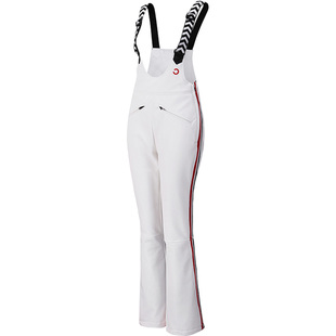 CURIO滑雪背带裤百搭弹力防水时尚运动修身显瘦白色双板滑雪裤