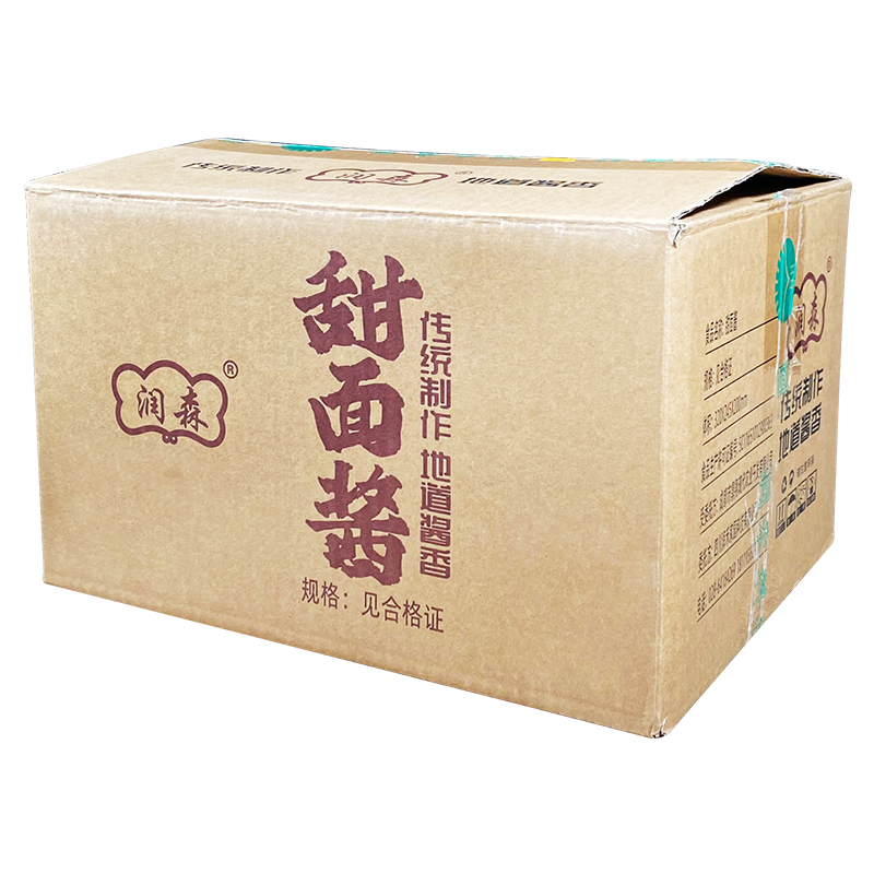 潤森甜面醬350g*24瓶整箱包郵甜面醬儀隆甜面醬川味北京烤鴨商用