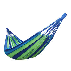 户外双人吊床室内学生宿舍寝室帆布吊床露营野营松绑绳加宽单人