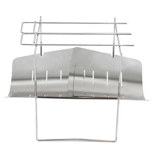 户外可折叠烧烤炉不锈钢焚火台烧烤架便携生火炉子烤肉取暖柴火炉