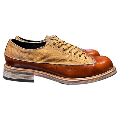 日式复古做旧高级感工装马丁男鞋