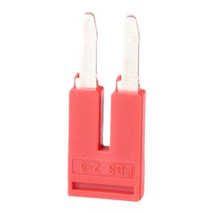 ST2.5弹簧接线端子短接条FBS10-5中心边插件2/3/4/5位连接条紫铜