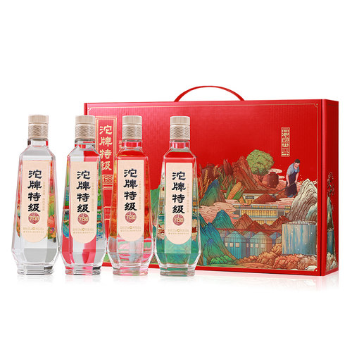 沱牌 T68特级 开颜四季 50度480ml*4瓶礼盒装